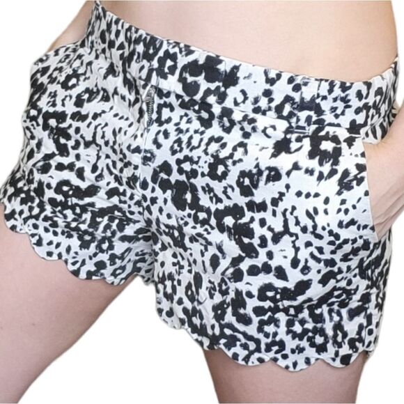 J. Crew Leopard Cheetah shorts size 14 - Picture 1 of 10